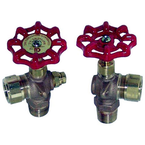 HOBART 00-840516 - WATER GAUGE VALVE SET 1/2" X 5/8" OD GLASS TUB