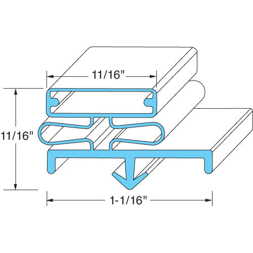 GLASTENDER 6001304 - DOOR GASKET 23 1/2" X 32 1/2"