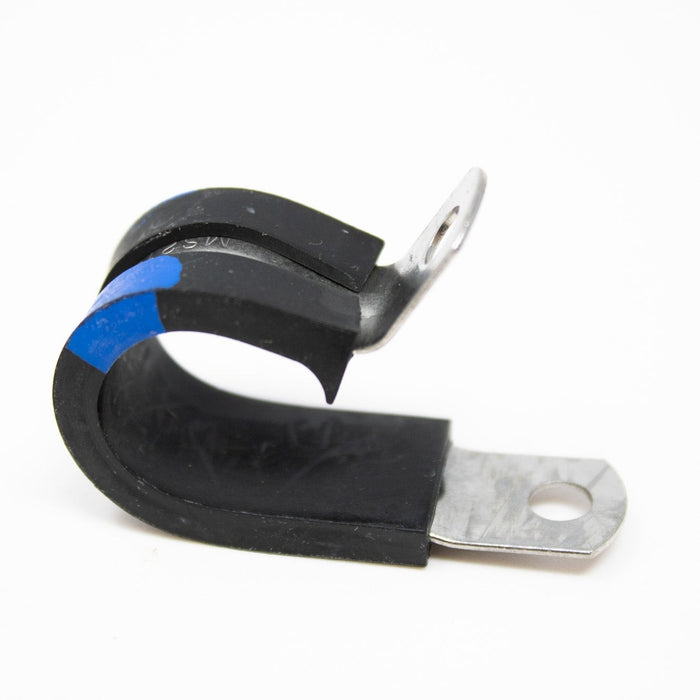 SNUG-FIT VIBRATION-DAMPING LOOP CLAMP, 5/8'', CUSHIONED, SS