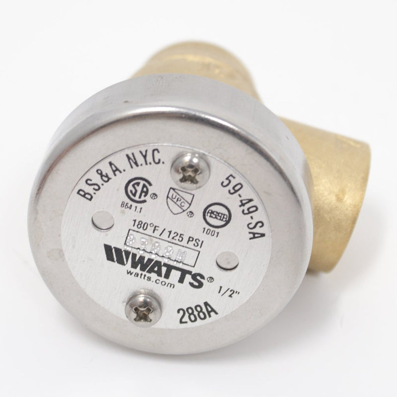 CMA DISHMACHINES 03624.00 VACUUM BREAKER 1/2 WATTS