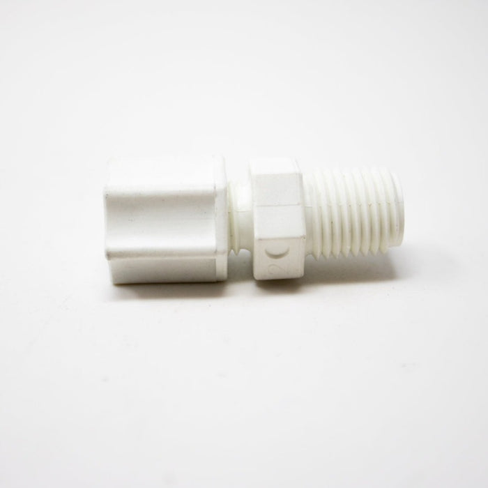 MALE CONNECTOR 1/4"OD X 1/4"MT PP