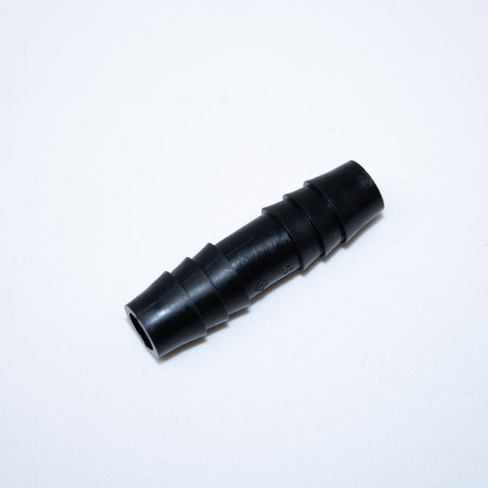 3/8" HOSE ID X 3/8" HOSE ID BLACK HDPE CONNECTOR