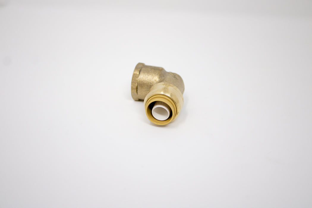 SHARKBITE 1/2 IN. PUSH-TO-CONNECT x FIP BRASS 90-DEGREE ELBOW FITTING