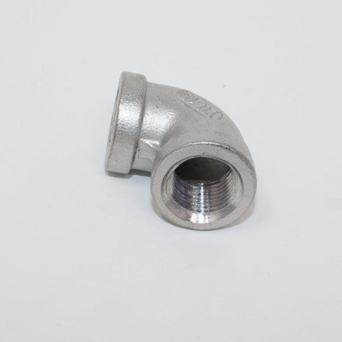 3/8" 90° ELBOW- STAINLESS STEEL THREADED CAST PIPE