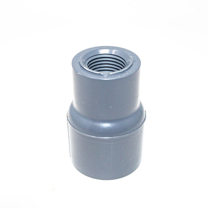 3/4" x 1/2" FPT CLASS 300 SCH 80 PVC REDUCER THREADED COUPLING