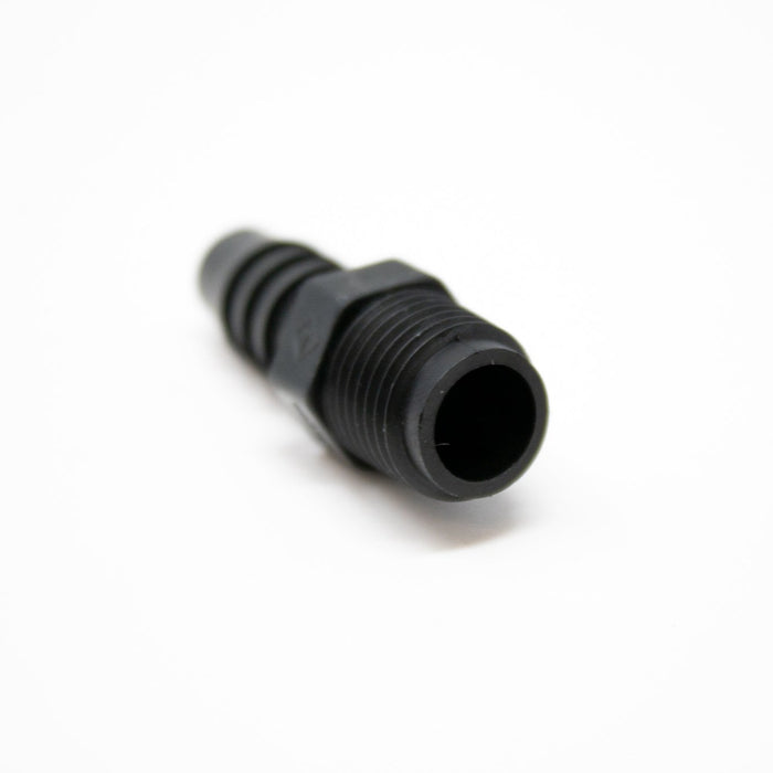 62008 US PLASTICS 1/4" MPT X 3/8" HOSE ID BLACK BARB,HDPE ADAPTER