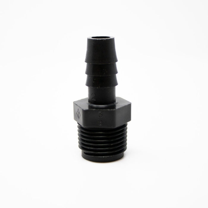 3/8" MPT X 3/8" HOSE ID BLACK, HDPE ADAPTER