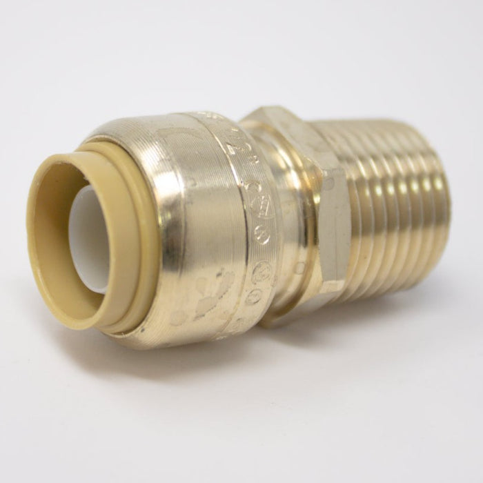 JOHN GUEST U120LF - 1/2'' X 1/2'' MPT CONECTOR, BRASS, SHARKBITE