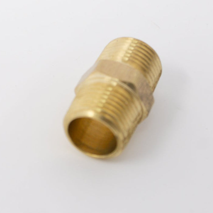 NIPPLE, HEX, 1/2'' MPT, BRASS