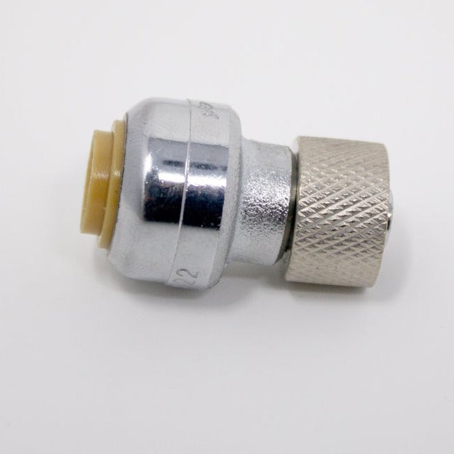 U3523LF RELIANCE WORLDWIDE CORP. 1/4" x 3/8" SHARKBITE COMPRESSION STOP VALVE CONNECTOR