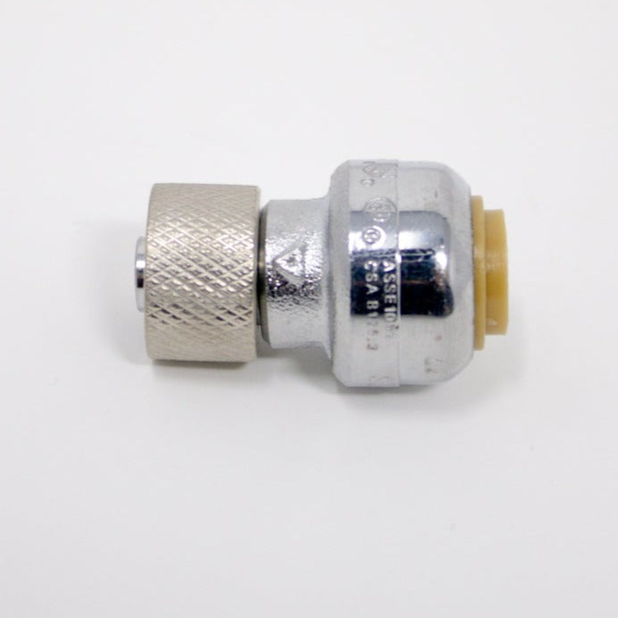 U3523LF RELIANCE WORLDWIDE CORP. 1/4" x 3/8" SHARKBITE COMPRESSION STOP VALVE CONNECTOR