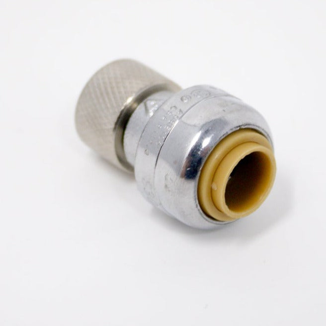 U3523LF RELIANCE WORLDWIDE CORP. 1/4" x 3/8" SHARKBITE COMPRESSION STOP VALVE CONNECTOR