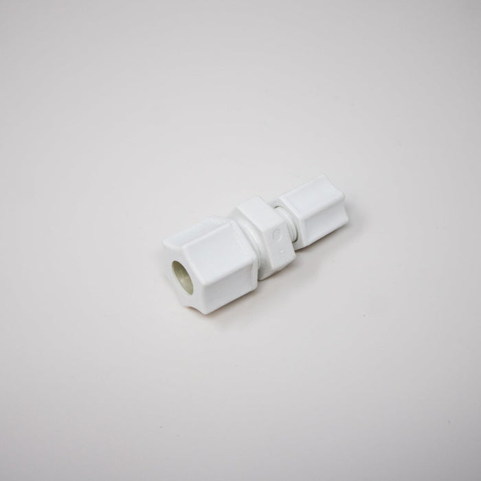 UNION CONNECTOR, 3/8'' OD X 1/4'' OD POLYPROPYLENE