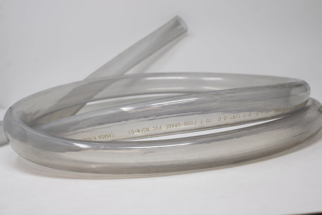 TUBING, PVC, 1' ID X 1.25'' OD, CLEAR, FT