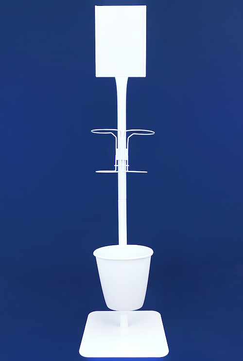 DUAL CANISTER H/W STAND,WHITE