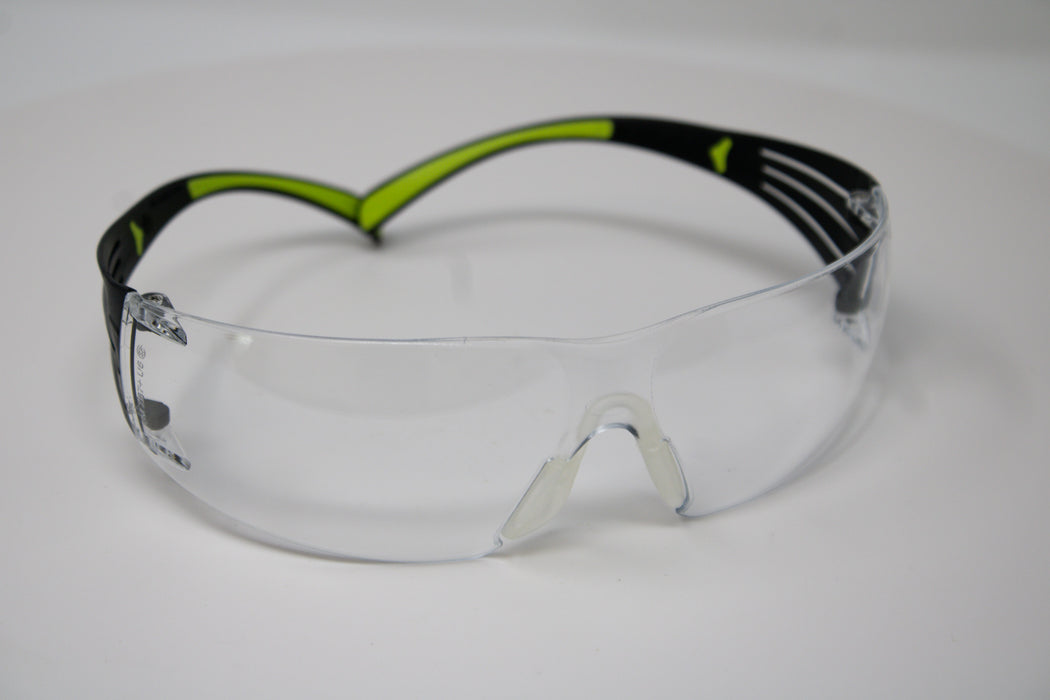 SECUREFIT SAFETY GLASSES, BLACK ARM, CLEAR LENS