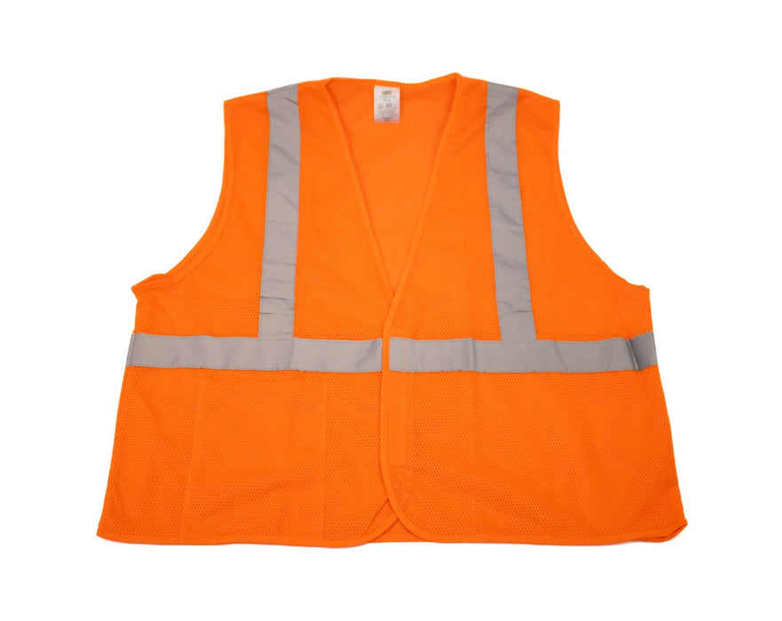 CLASS 2 STANDARD HI-VIS SAFETY VEST- ORANGE, 2XL/3XL