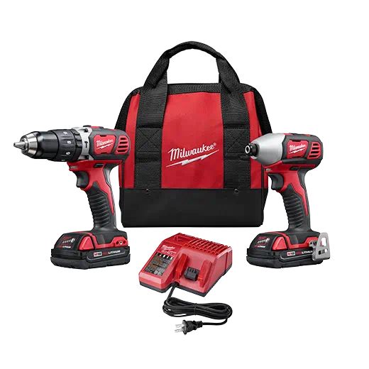 MILWAUKEE, LITHIUM-ION CORDLESS HAMMER DRILL/IMPACT DRIVER XC COMBO KIT (2-TOOL)