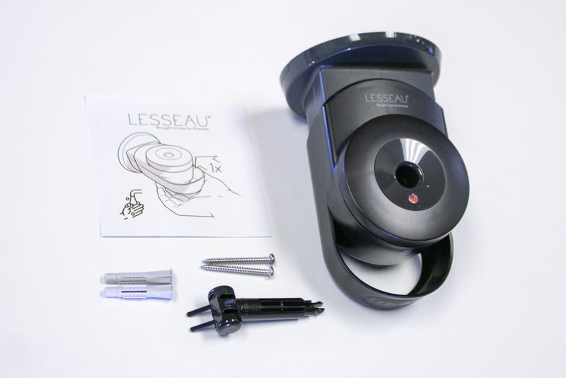 LESSEAU MANUAL BLACK SOAP DISPENSER