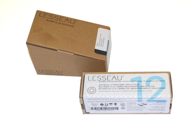 LESSEAU MANUAL BLACK SOAP DISPENSER