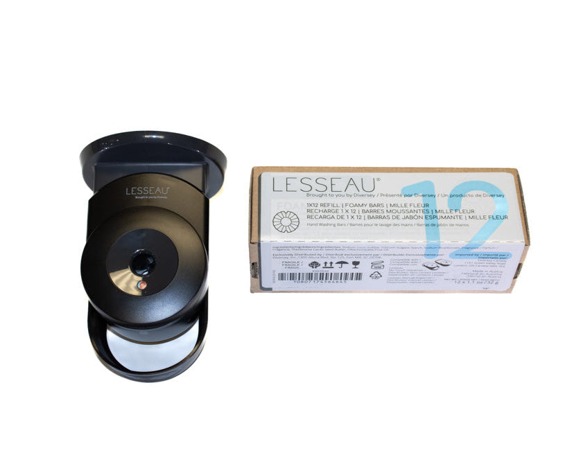 LESSEAU MANUAL BLACK SOAP DISPENSER KIT