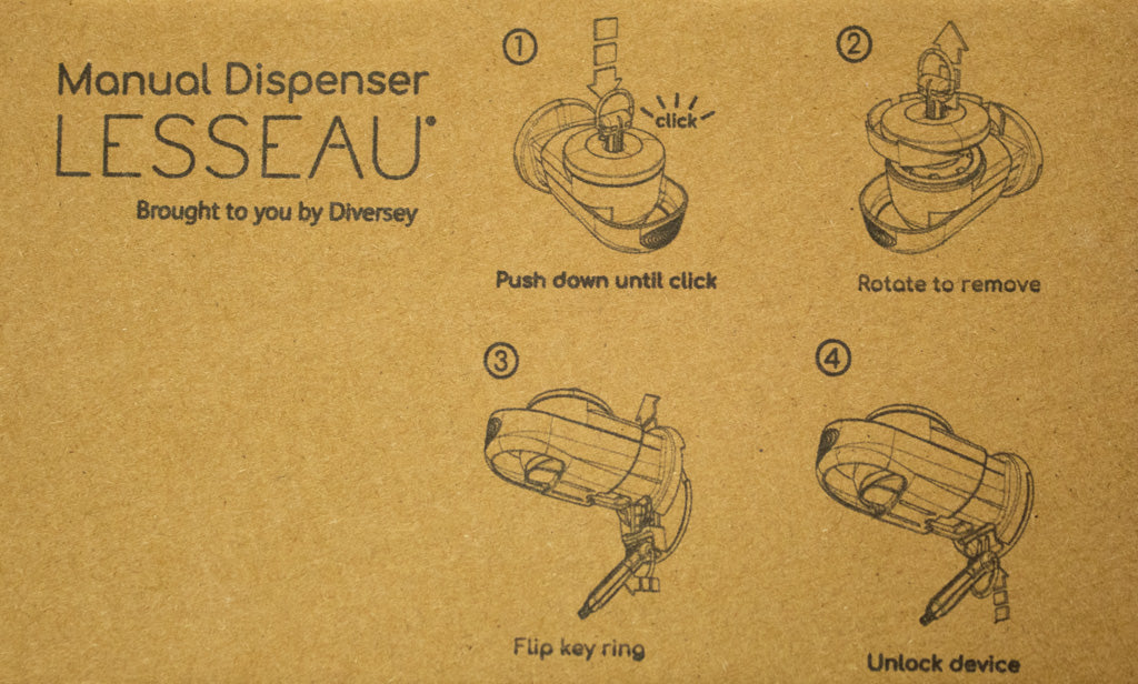 LESSEAU MANUAL BLACK SOAP DISPENSER KIT