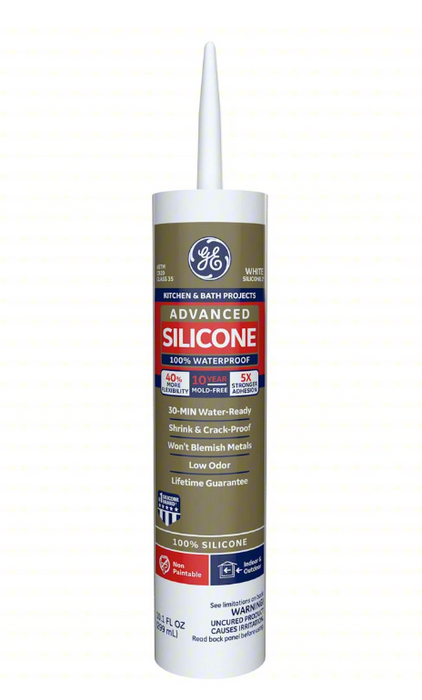 SILICONE CAULK, WHITE CARTRIDGE