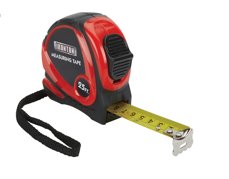 IRONTON STEEL TAPE MEASURE, 25ft.L x 1in.W