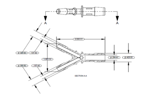 POLYETHYLENE INSERT FITTING HOSE WYE 1/4''