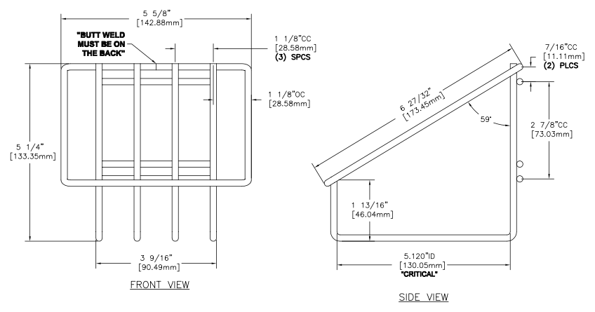 WALL BASKET, J-FILL