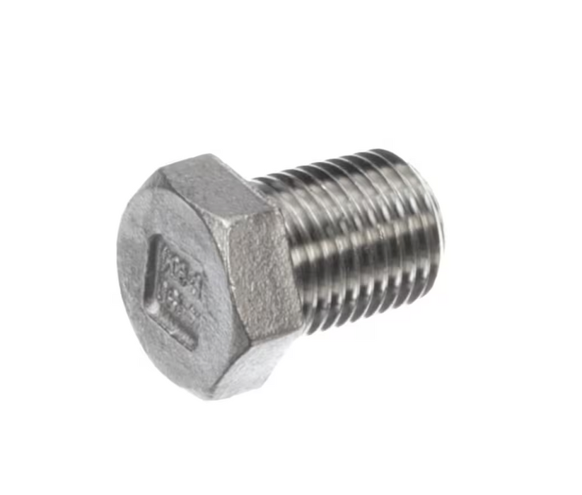 AMERICAN DISH SERVICE 092-1158 HEXAGON HEAD PLUG 1/4", MALE PIPE THREAD, STAINLESS STEEL