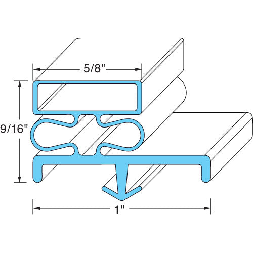 DOOR GASKET, 22-1/4" X 32"